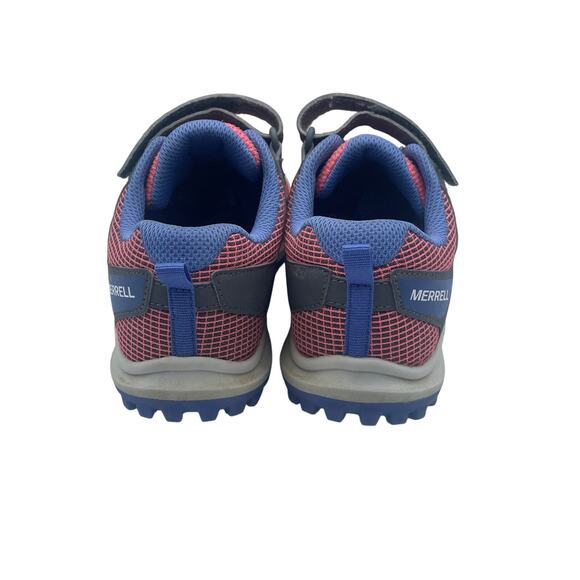 Merrell Nova Sneakers Shoes Hiking Pink Blue Hook Loop Girls Kids 3.5 - Picture 5 of 8